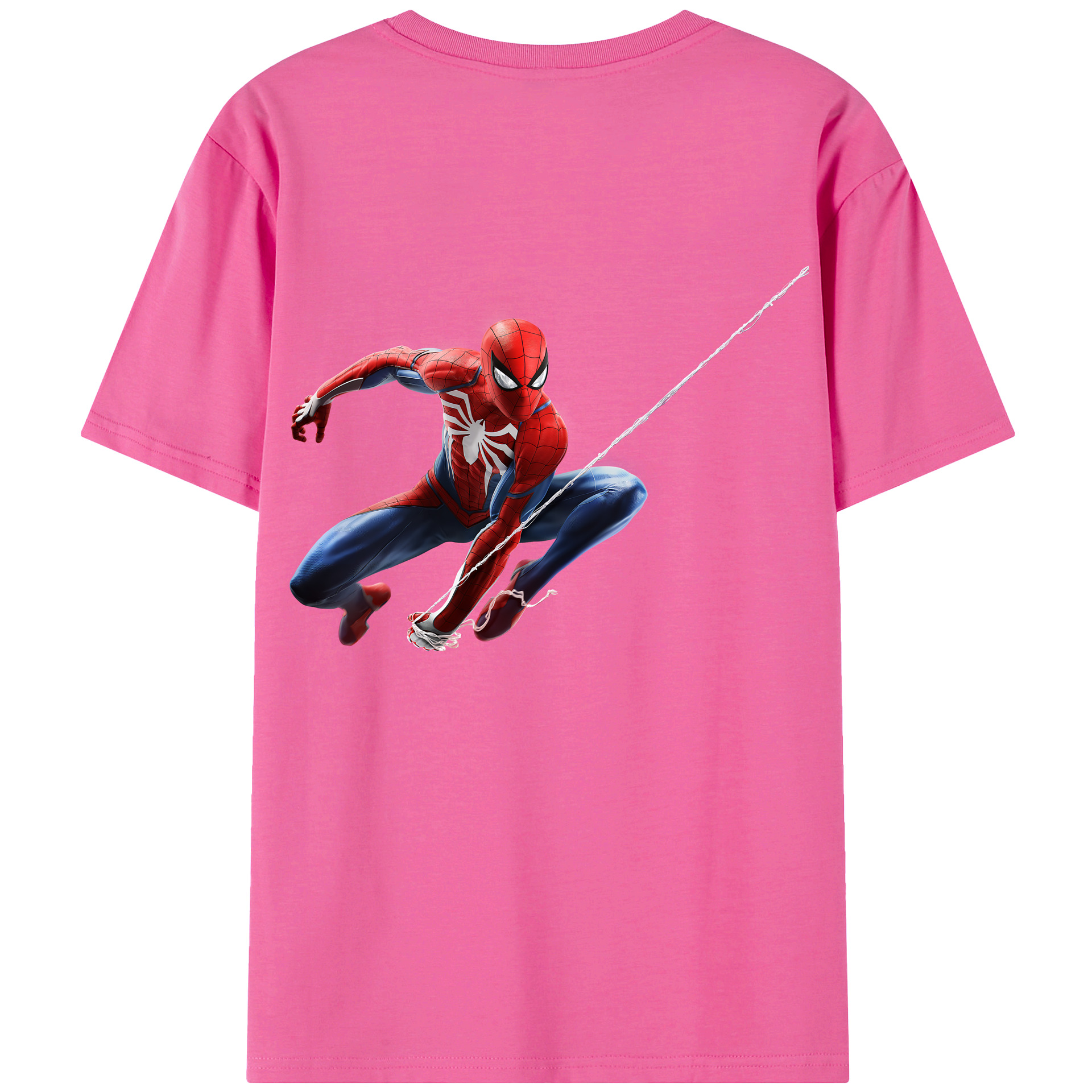（画像用） Spider Man スパイダーマン レディース半袖Tシャツ(バックプリント)